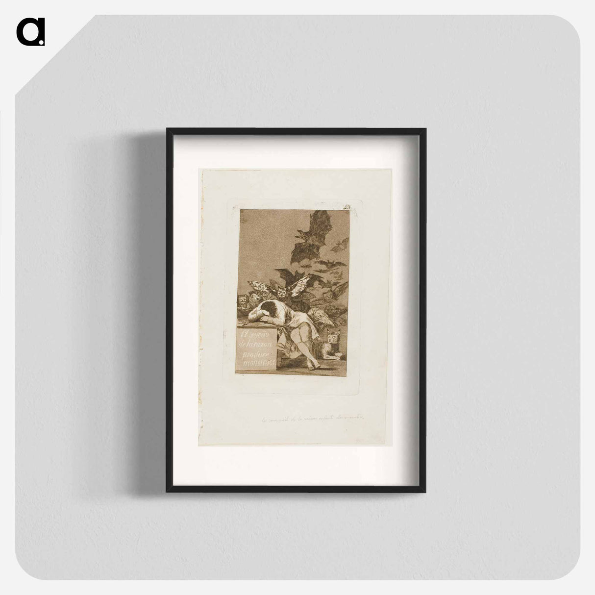 The Sleep of Reason Produces Monsters - フランシスコ デ ゴヤ Poster.