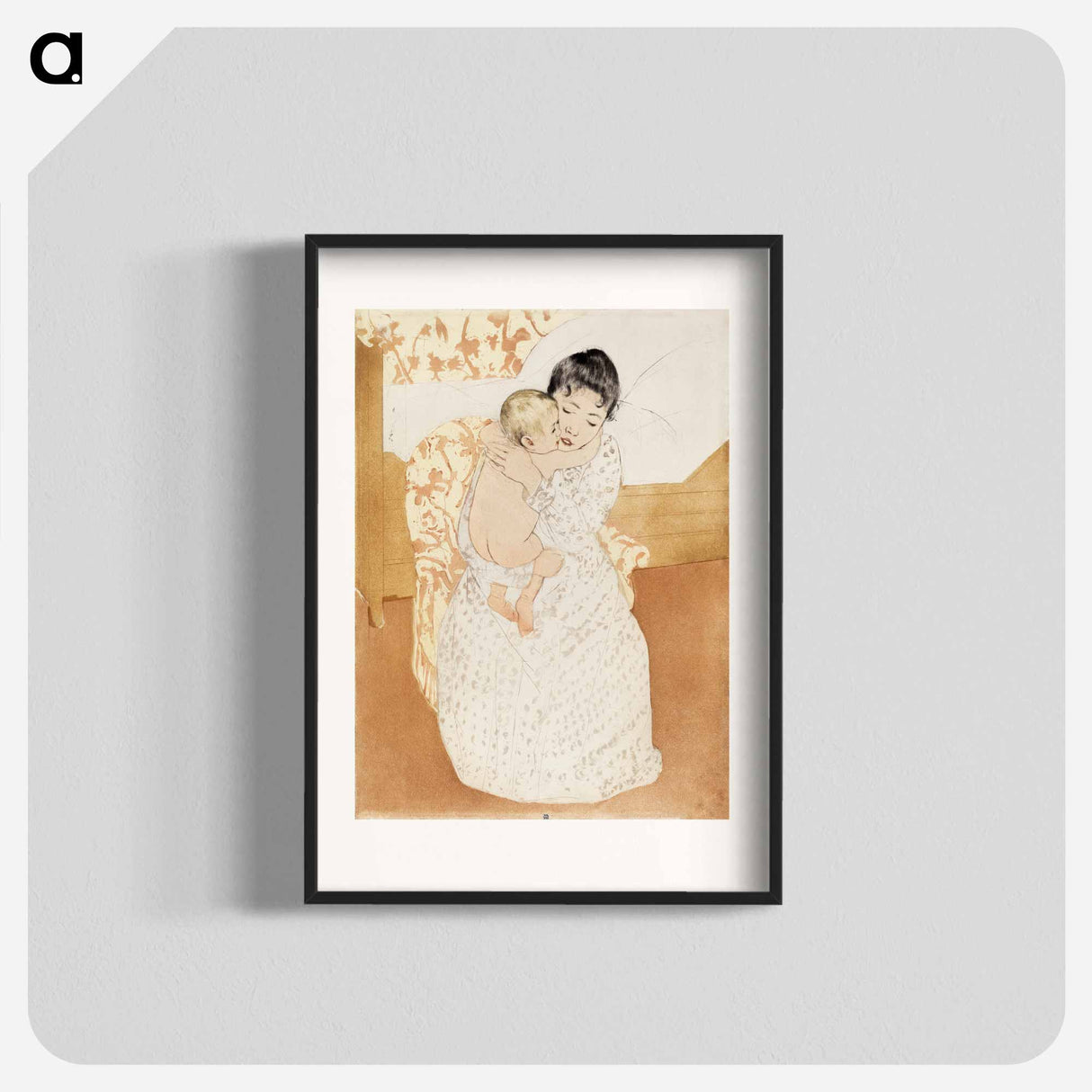 Maternal Caress - Mary Cassatt Poster.