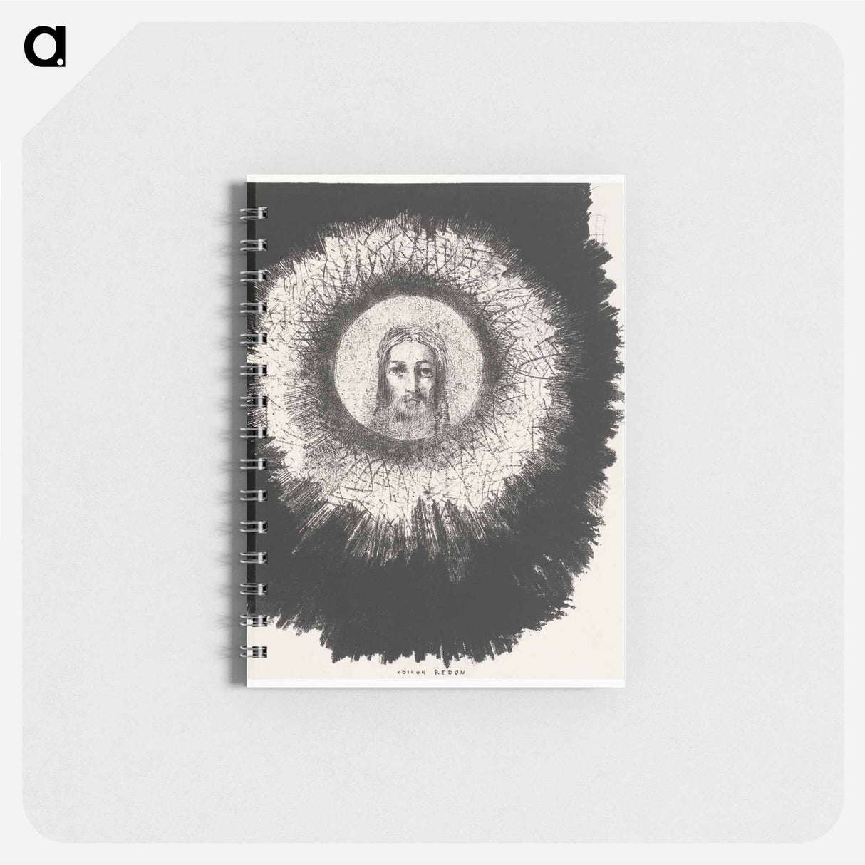 And the Face of Christ Shone in the Disk of the Sun - オディロン ルドン Memo.