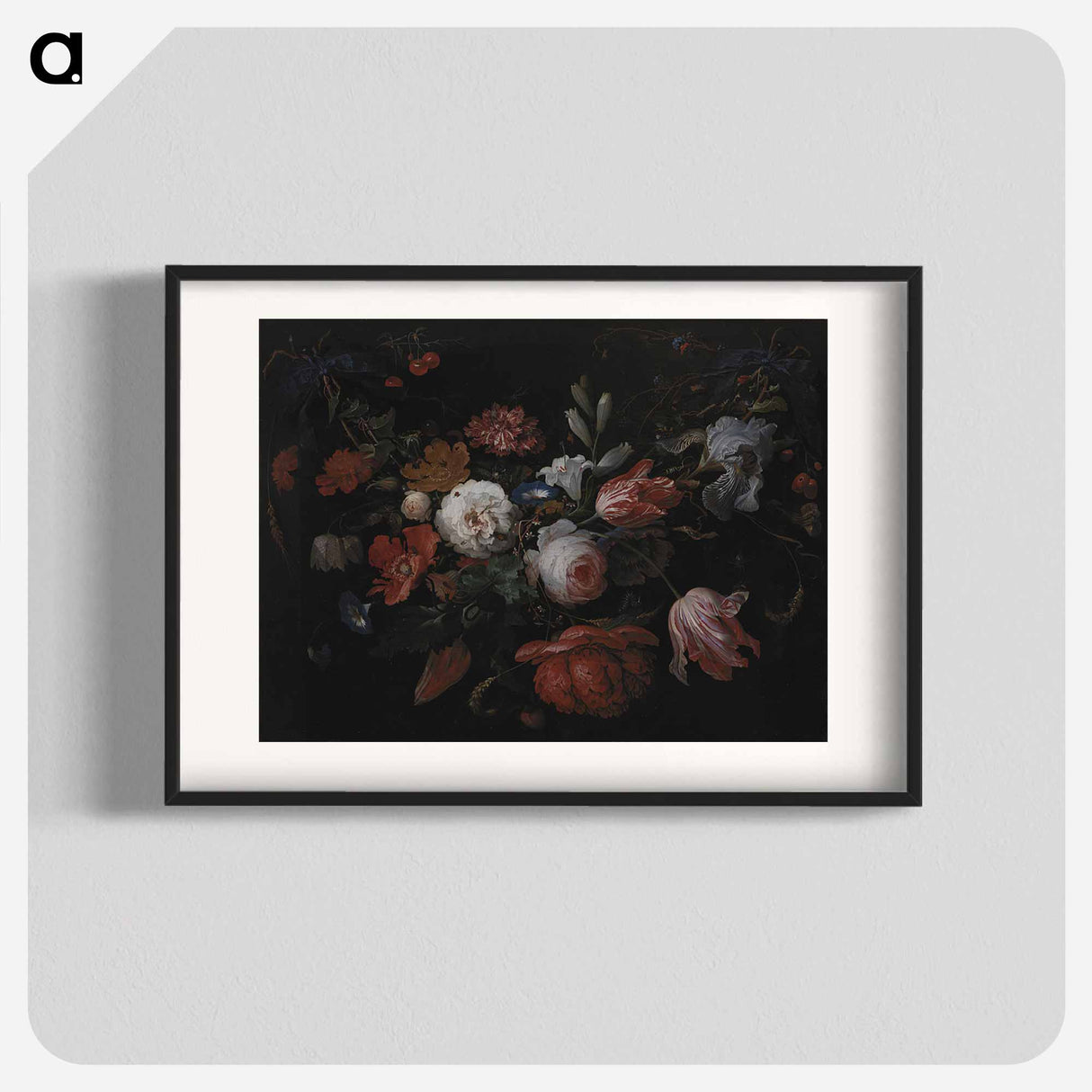 A Garland of Flowers - エイブラハム ミニョン Poster.