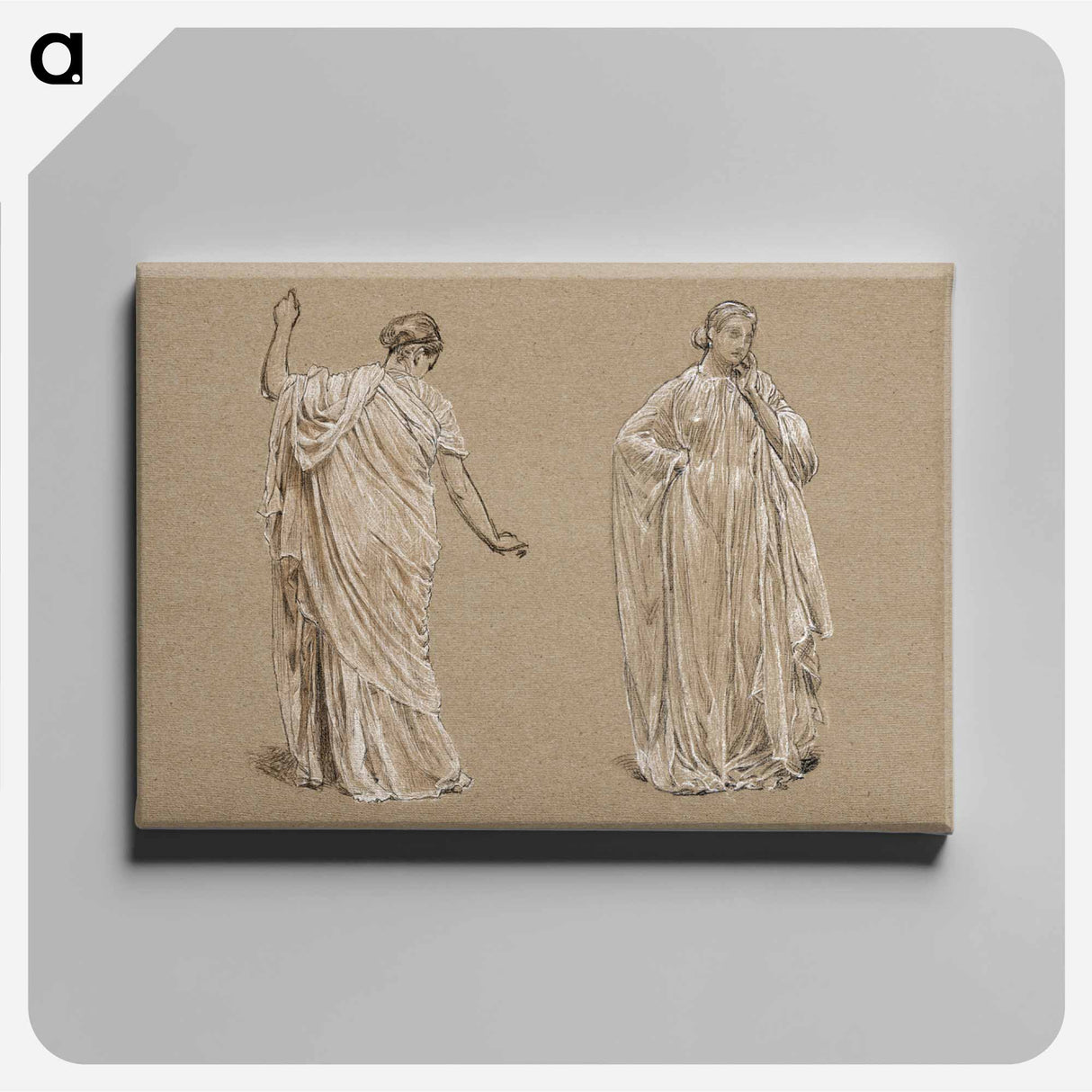 Draped Model - アルバート ジョセフ ムーア Canvas.