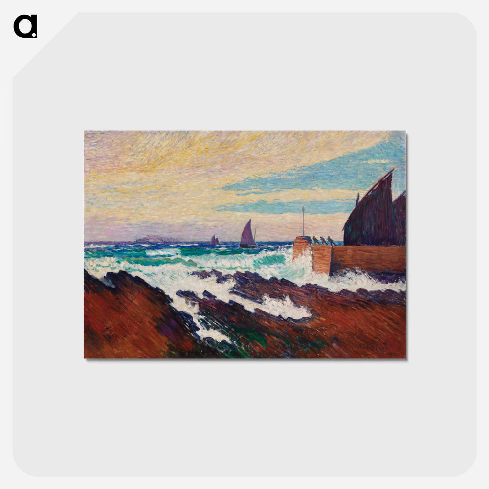 Rosehearty pier - アルフレッド ウィリアム フィンチ Postcard.