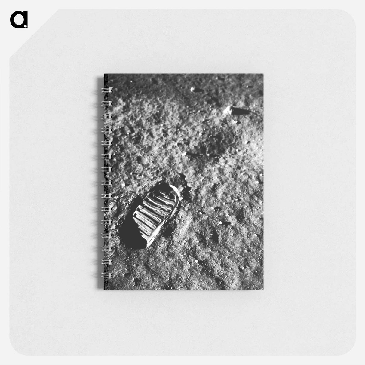 アートメモ帳-Astronaut’s Footprint in Lunar Soil - アポロ月面着陸 Memo.