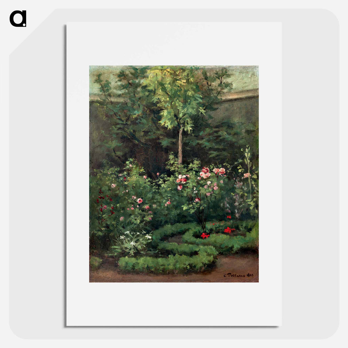 A Rose Garden - カミーユ ピサロ Poster.
