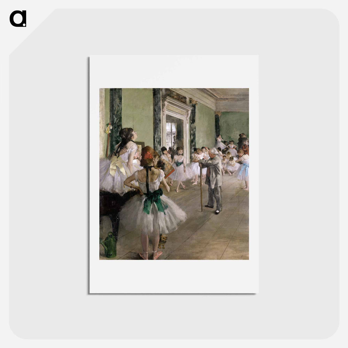 アートポストカード-La Classe de danse - エドガー ドガ Postcard.