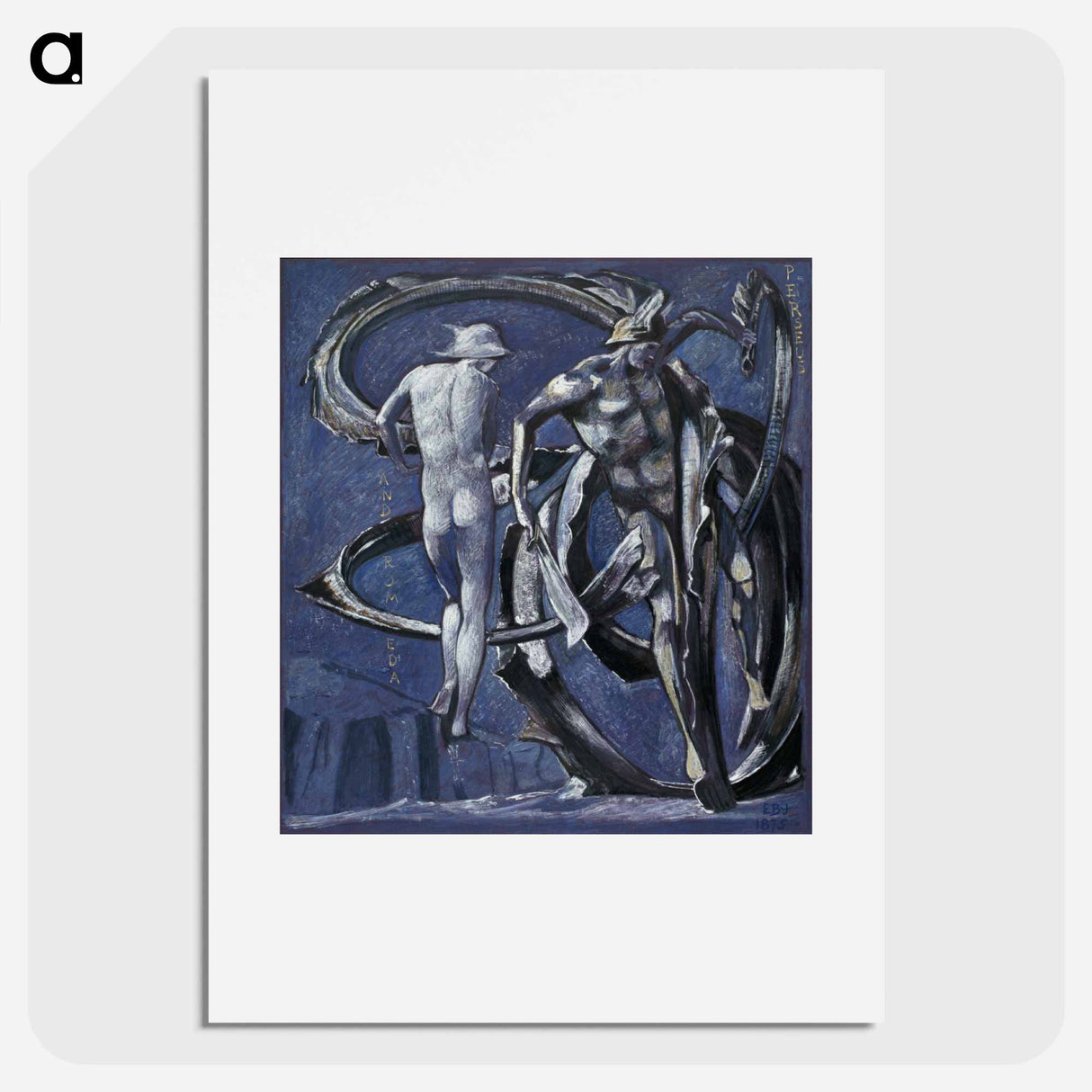 Perseus and Andromeda, study for The Doom Fulfilled - エドワード バーン ジョーンズ Poster.