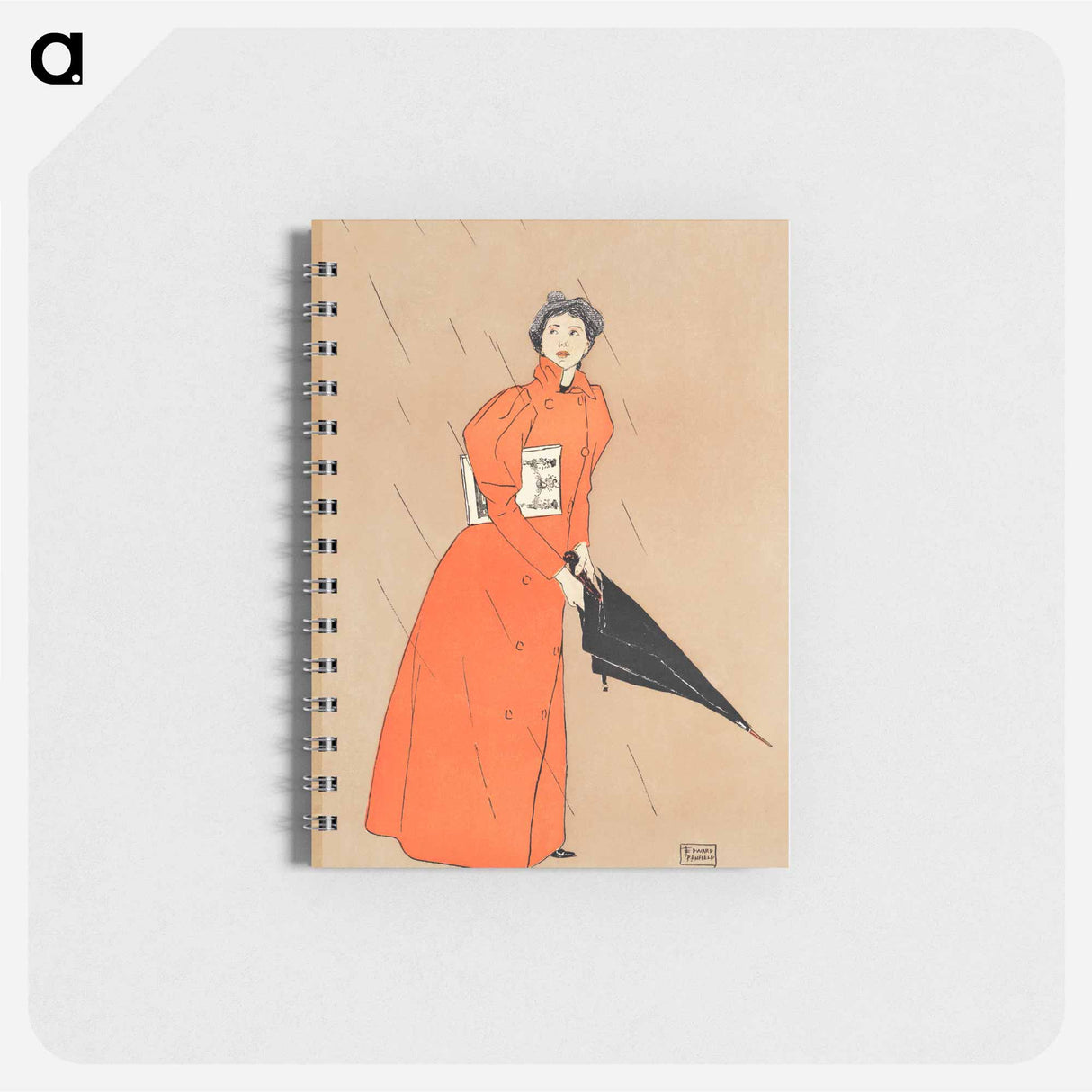 Woman holding umbrella - エドワード ペンフィールド Memo.