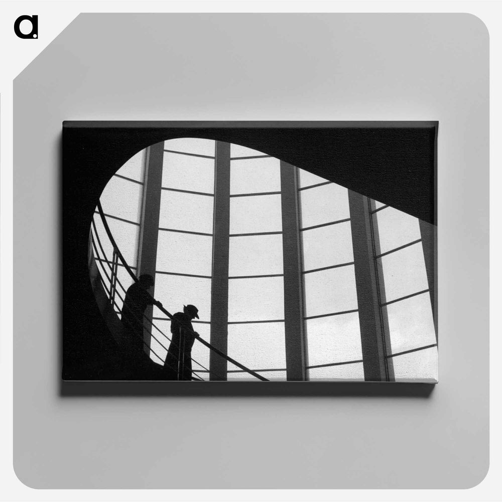 Staircase, Australian pavilion, New Zealand Centennial Exhibition, Wellington - エリック リー ジョンソン Canvas.