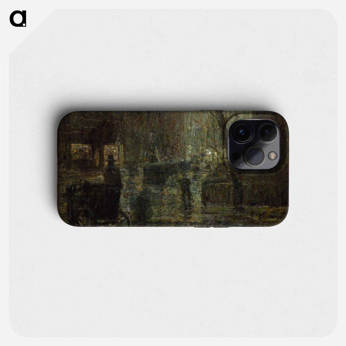 Wet Night, Gramercy Park - Ernest Lawson Phone Case.