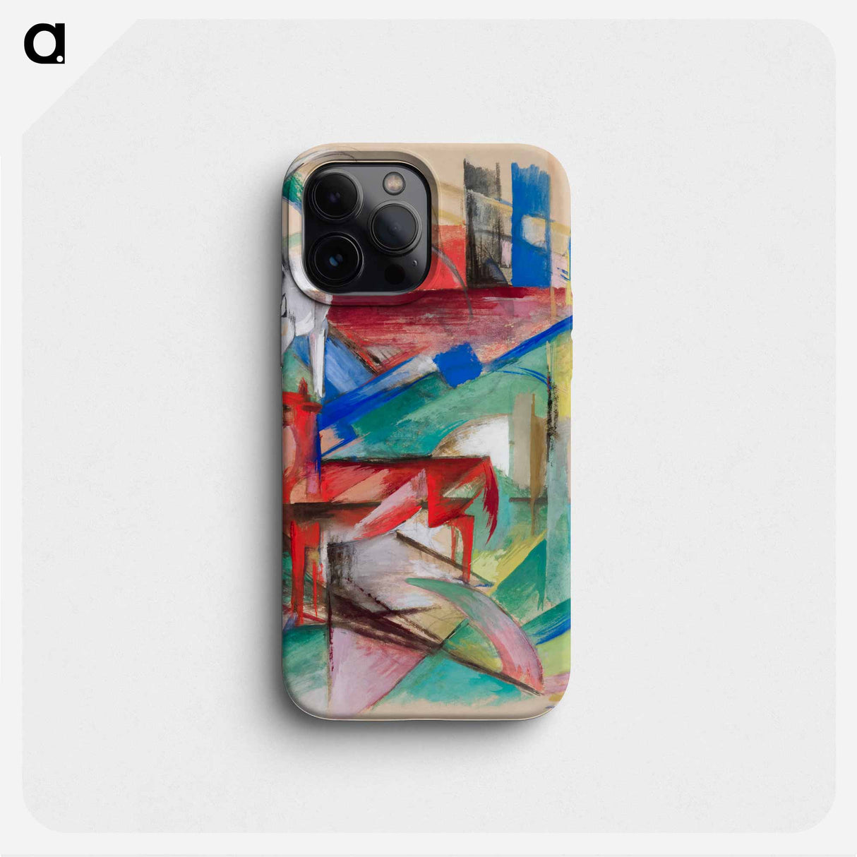 Landscape with Animals - Franz Marc Phone Case.