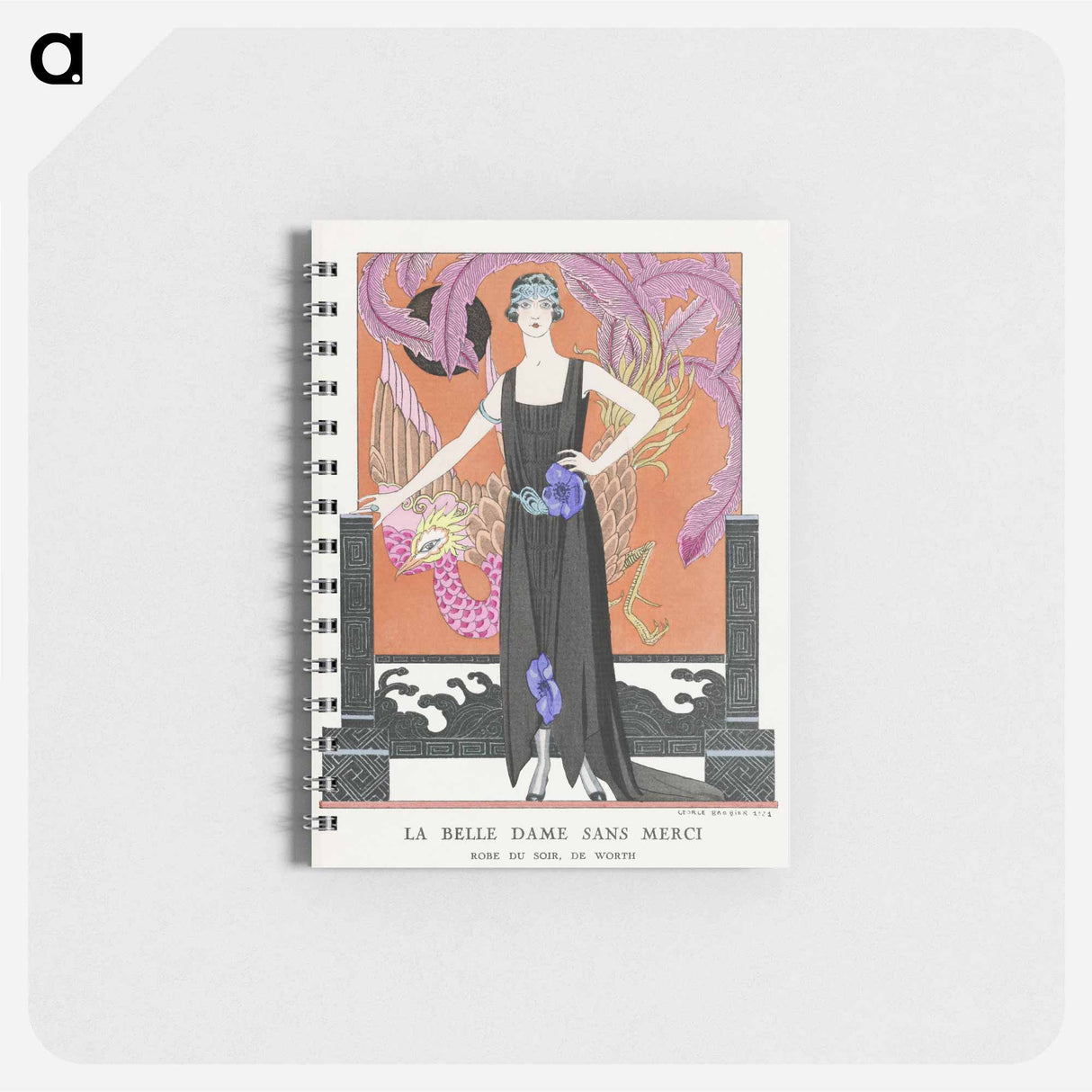 La belle dame sans merci: Robe du soir, de Worth fashion illustration - ジョージ バービエ Memo.