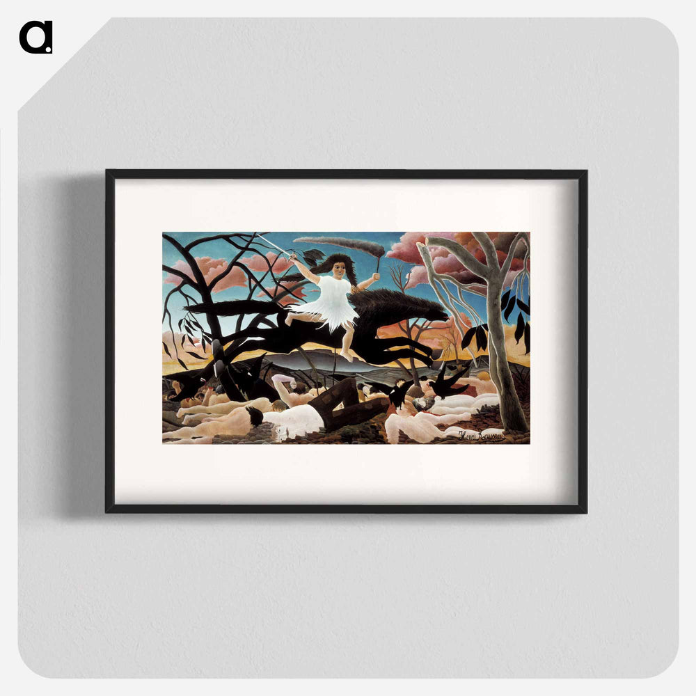 War - Henri Rousseau Poster.