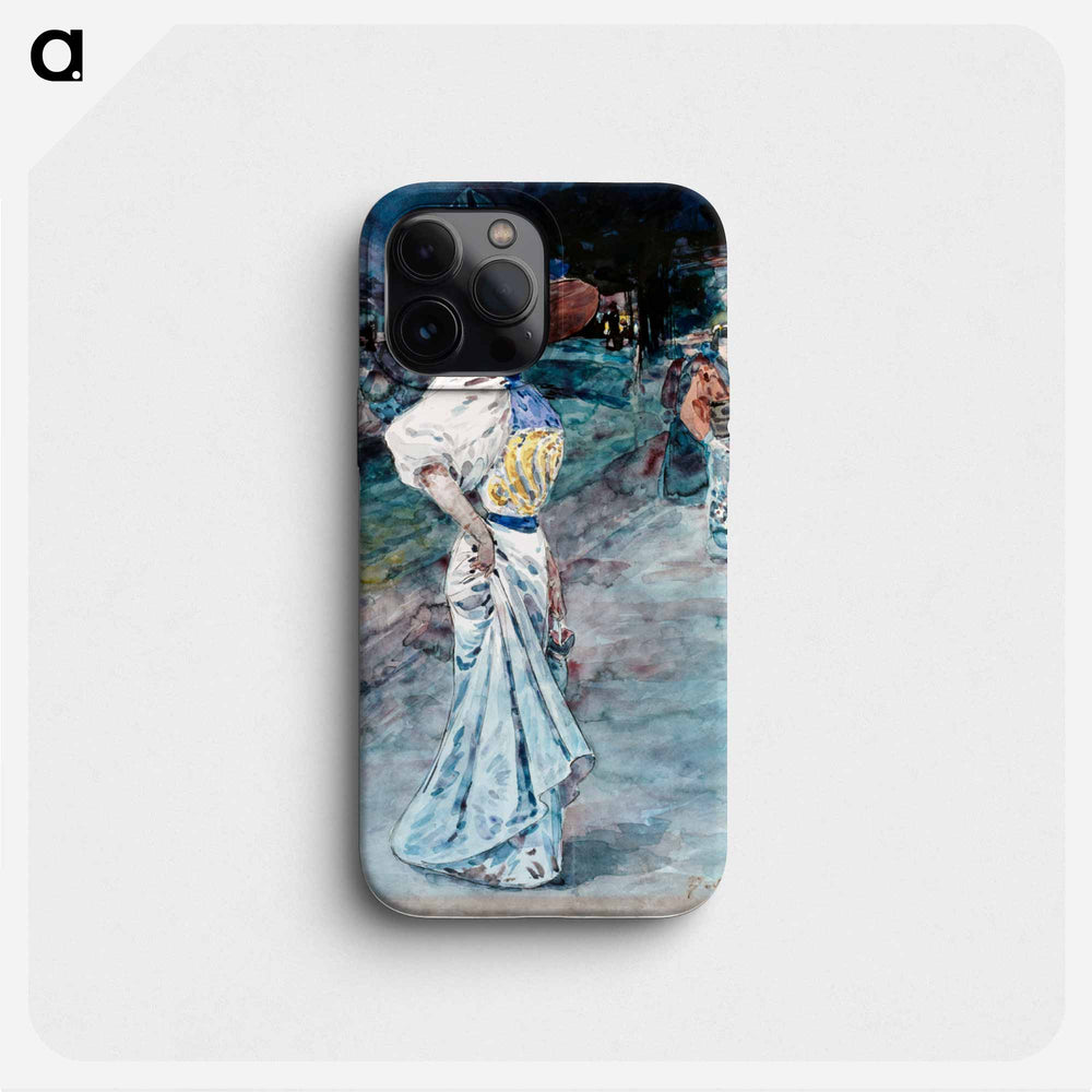 Elegant in a Japanese garden - アンリ ソム Phone Case.