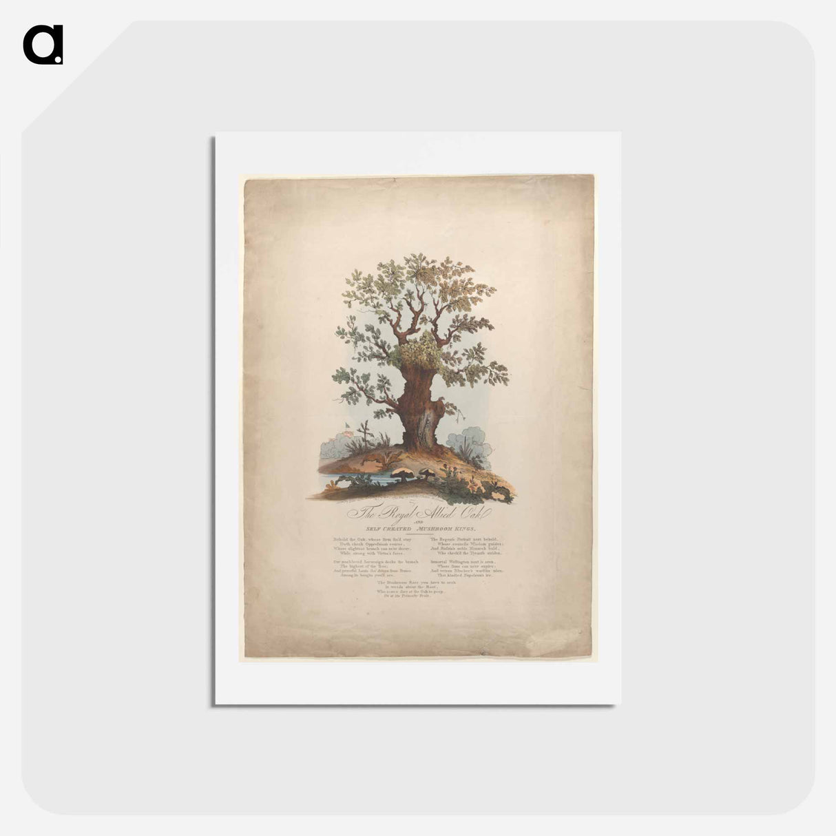 アートポストカード-The Royal Allied Oak and Self-Created Mushroom Kings
- ジェームス ヒース Postcard.