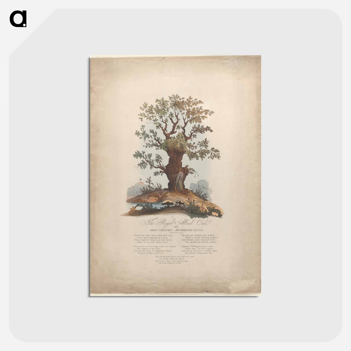 アートポストカード-The Royal Allied Oak and Self-Created Mushroom Kings
- ジェームス ヒース Postcard.