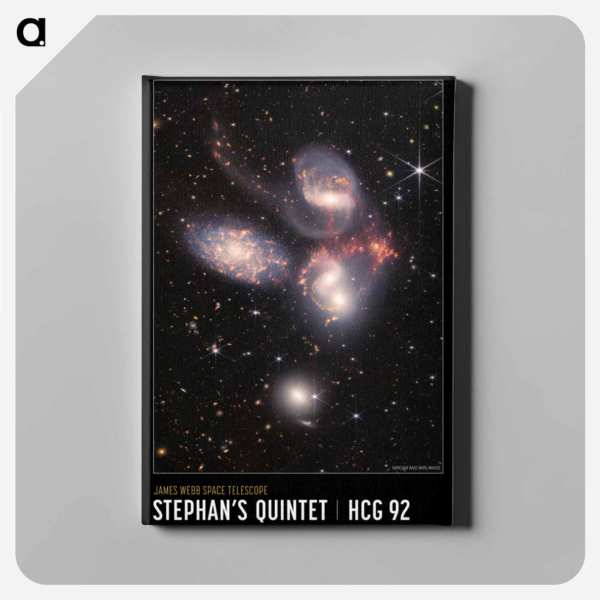 アートパネル-Stephan's Quintet
- ジェームズ ウェッブ宇宙望遠鏡 Canvas.