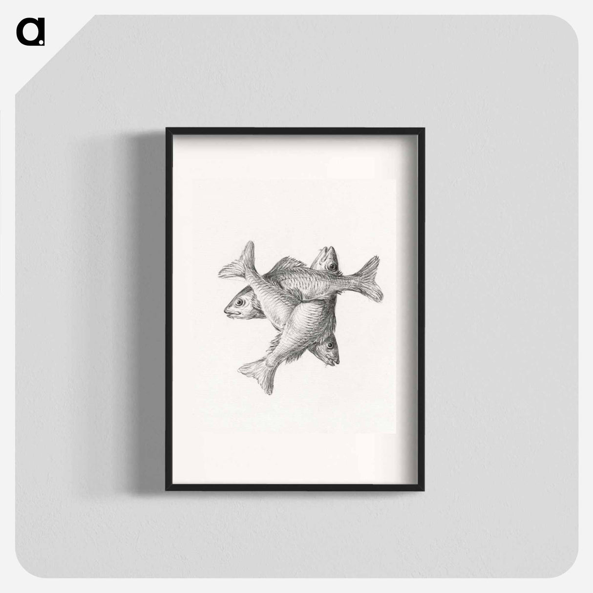 Three fishes - ジャン ベルナール Poster.