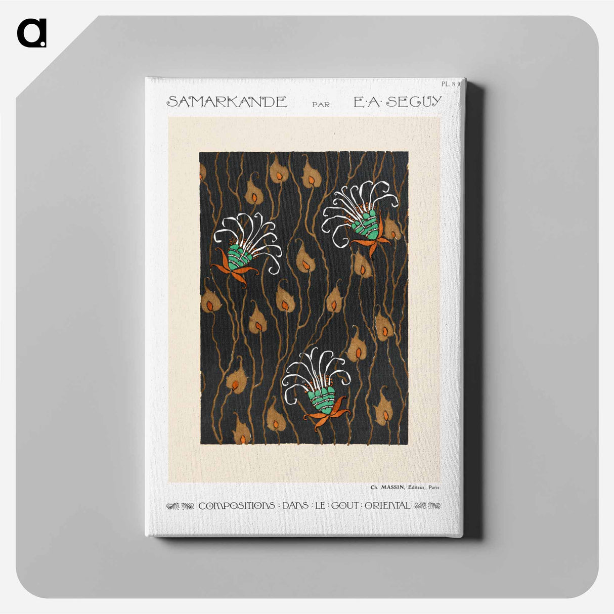 アートパネル-Art Deco Flower Pattern
- サマルカンデ Canvas.
