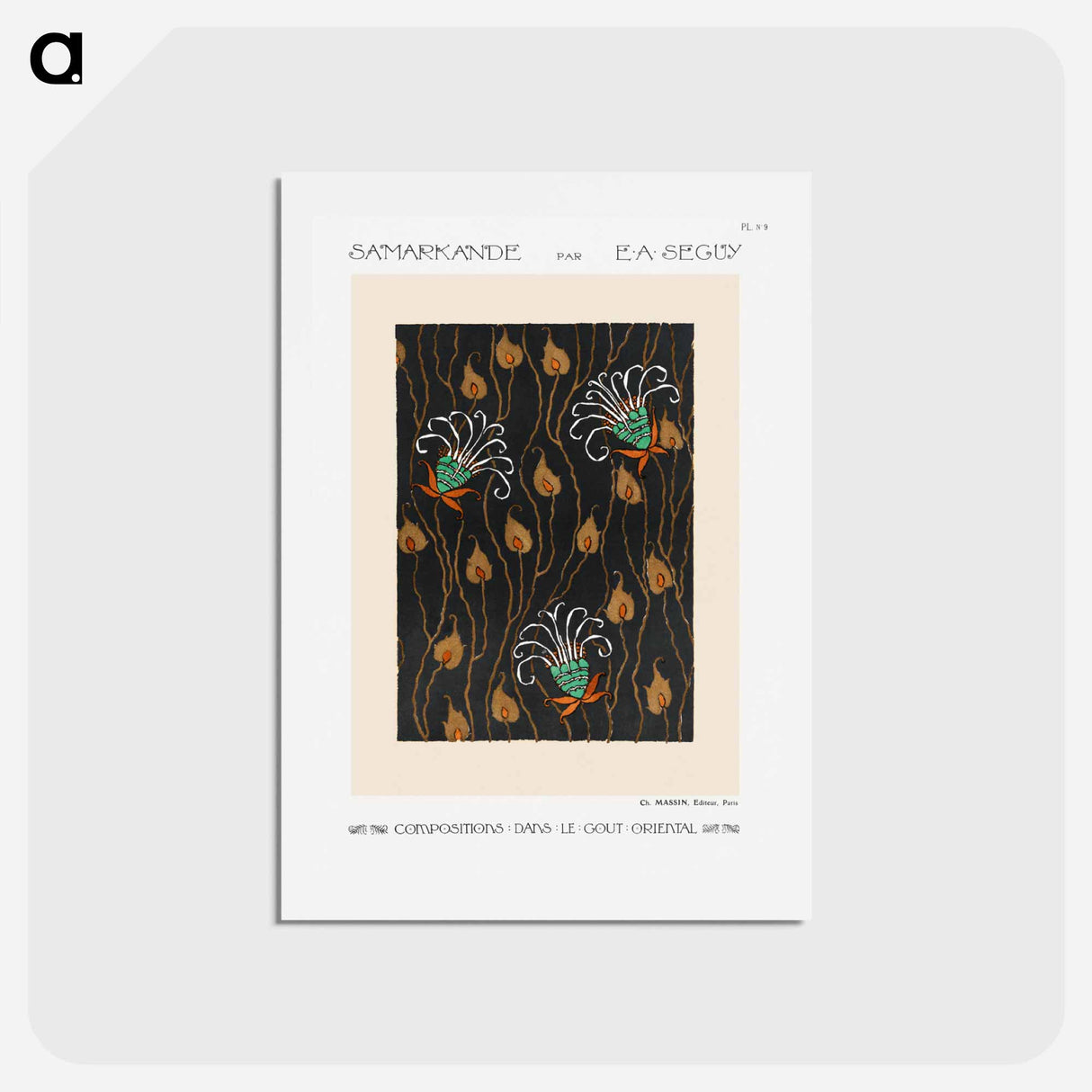 アートポストカード-Art Deco Flower Pattern
- サマルカンデ Postcard.