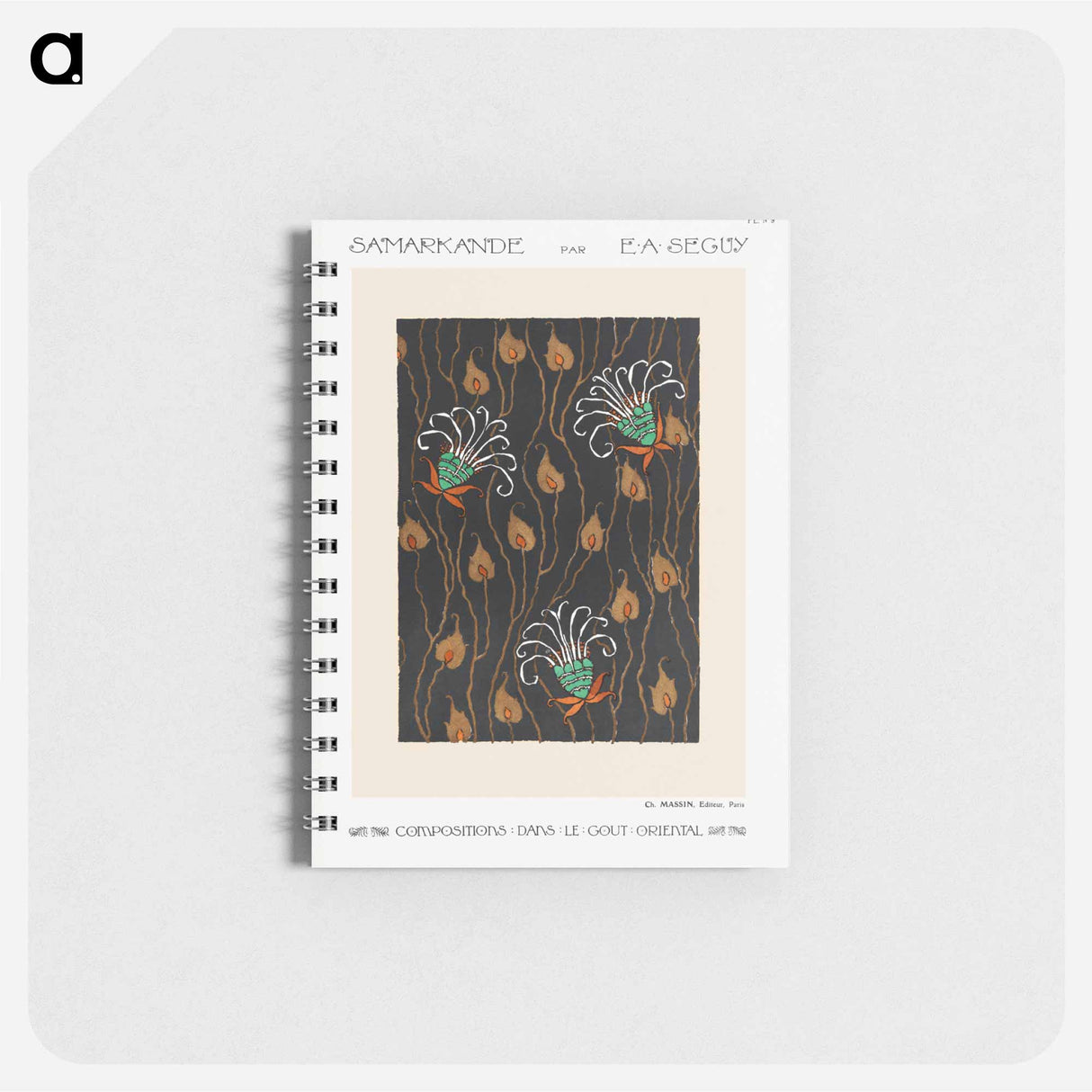 アートメモ帳-Art Deco Flower Pattern
- サマルカンデ Memo.