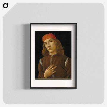 Portrait of a Youth - Sandro Botticelli Poster.