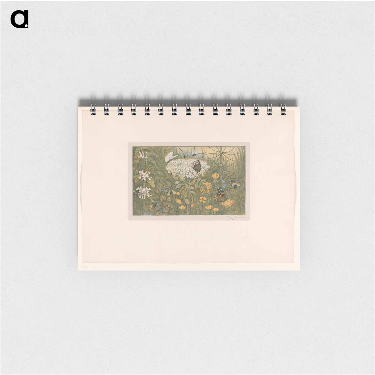 アートメモ帳-Bloemen en vlinders - テオ ヴァン ホイテマ Memo.