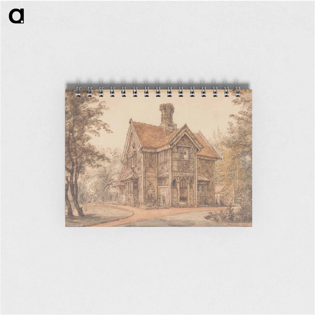 アートメモ帳-A Lodge at Cassiobury - ウィリアム ヘンリー ハント Memo.