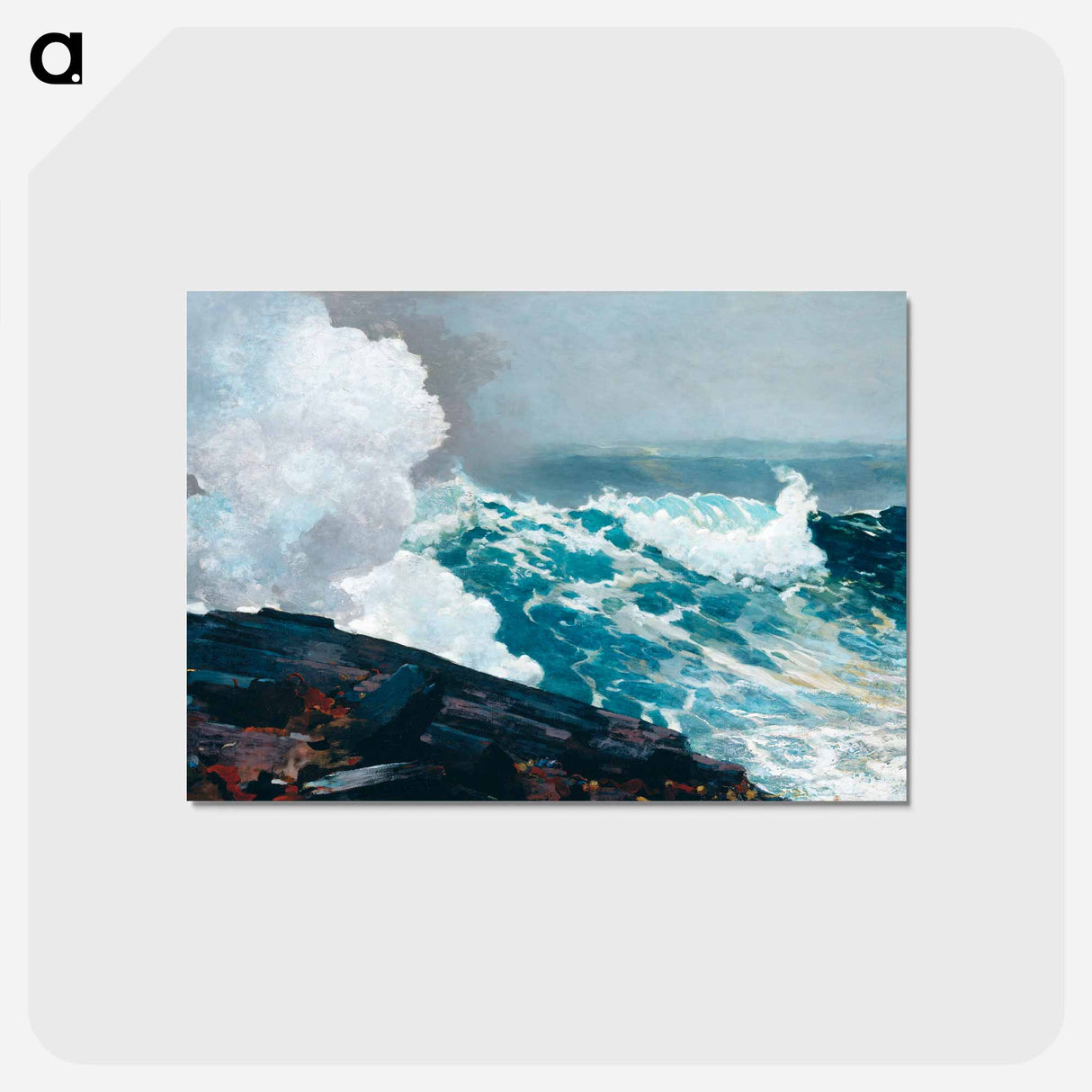アートポストカード-Northeaster - ウィンスロー ホーマー Postcard.