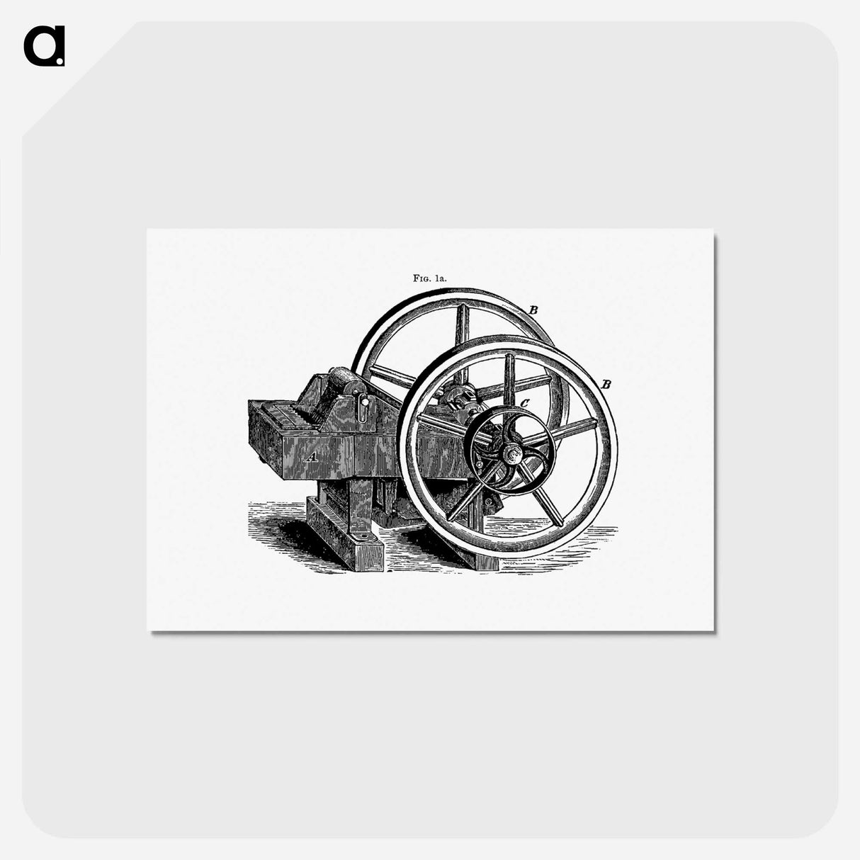 アートポストカード-Lever Pattern with Wheels and Pulley
- 大英図書館 Postcard.