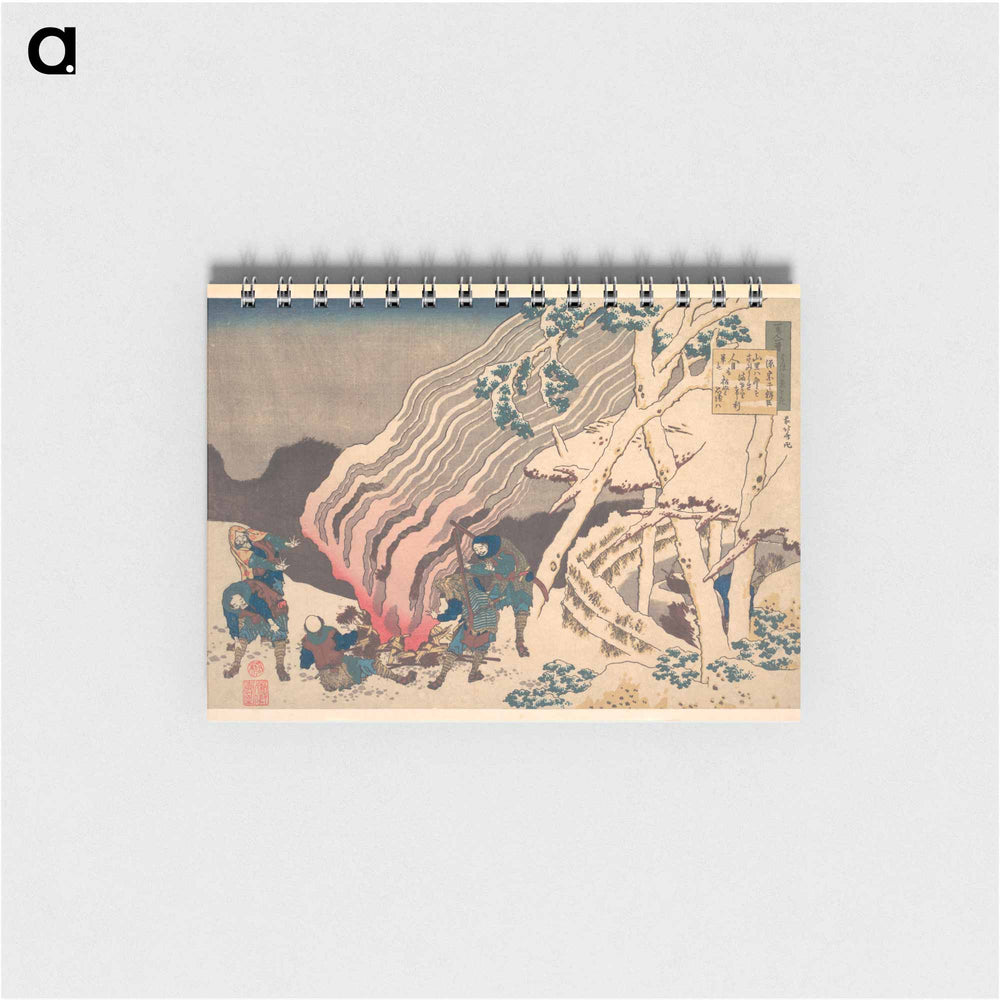 Hokusai's Poem - 葛飾 北斎 Memo.