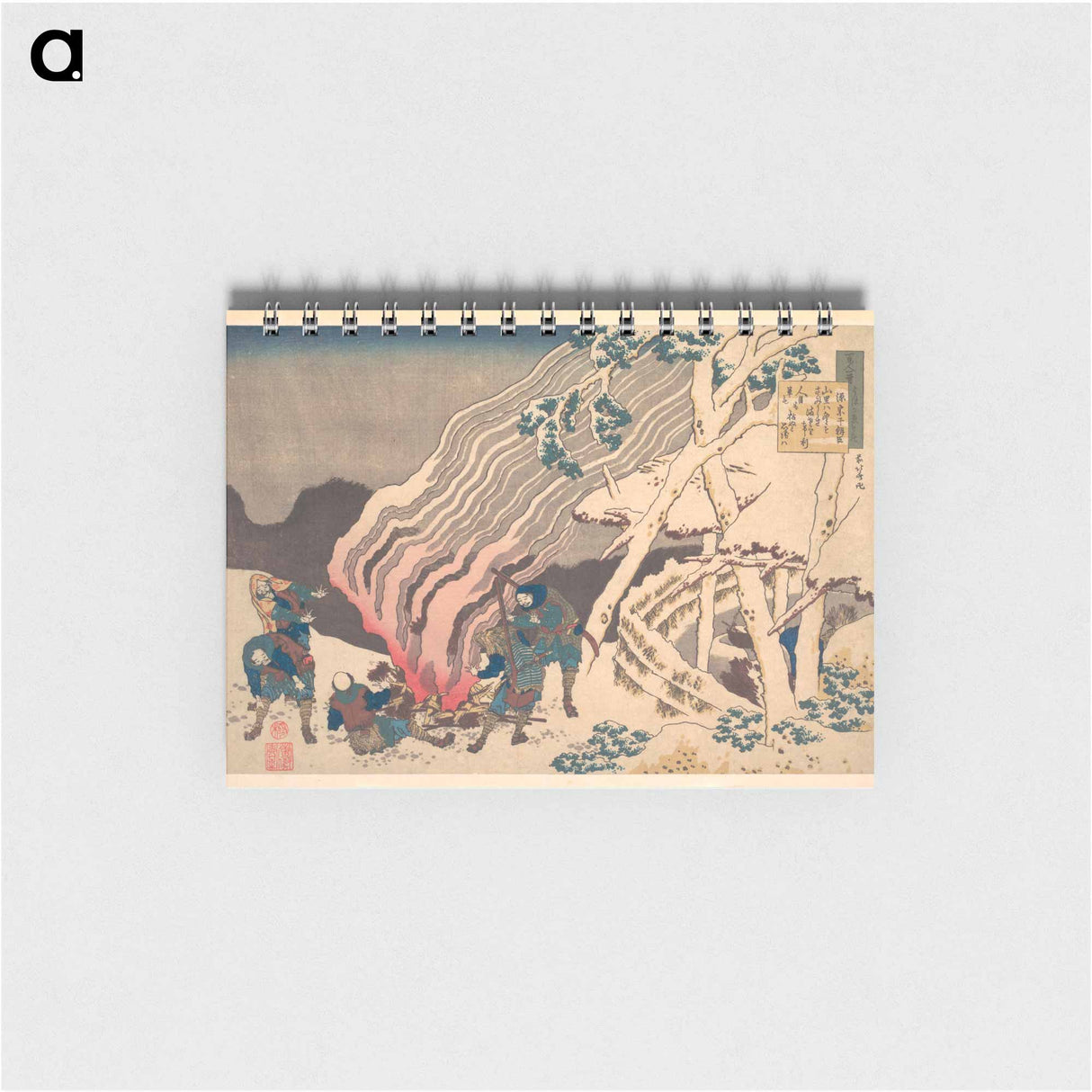 Hokusai's Poem - 葛飾 北斎 Memo.