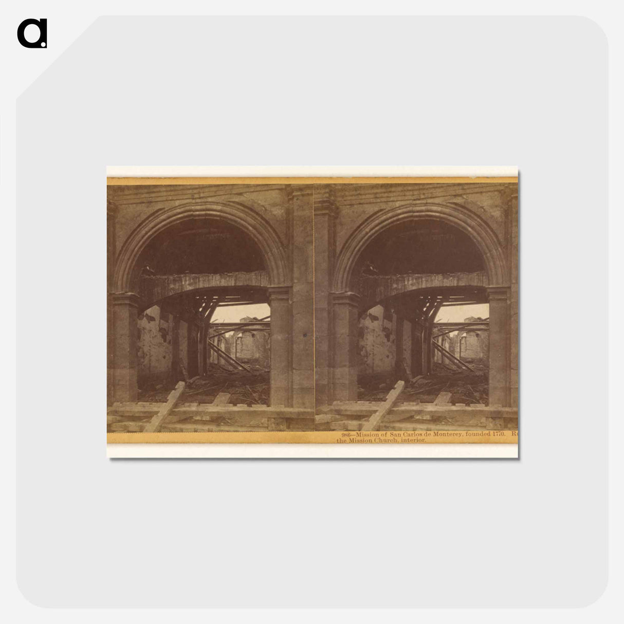 アートポストカード-Mission of San Carlos Interior
- エドワード マイブリッジ Postcard.
