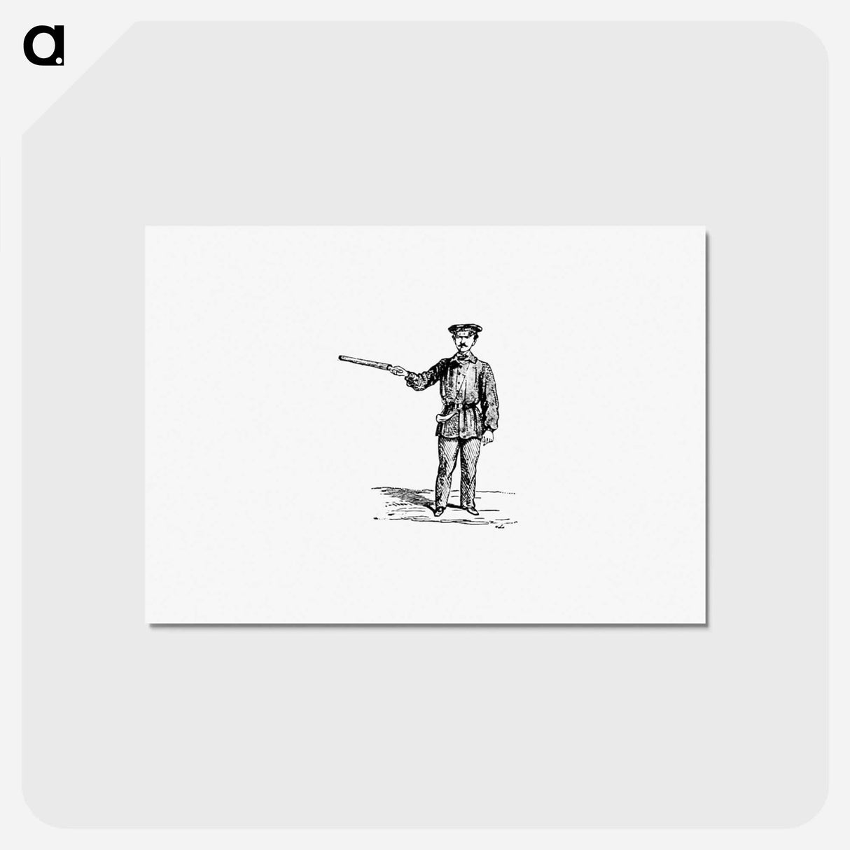 アートポストカード-Soldier from Six Weeks Of Vacation
- 大英図書館 Postcard.