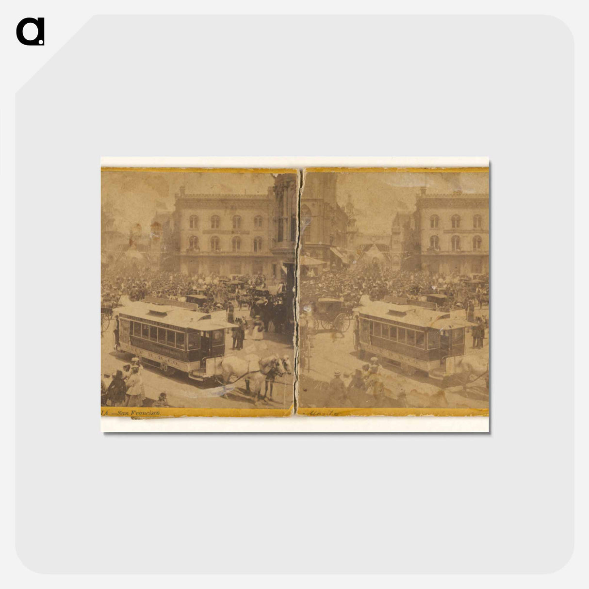 アートポストカード-Montgomery Street Corner
- エドワード マイブリッジ Postcard.