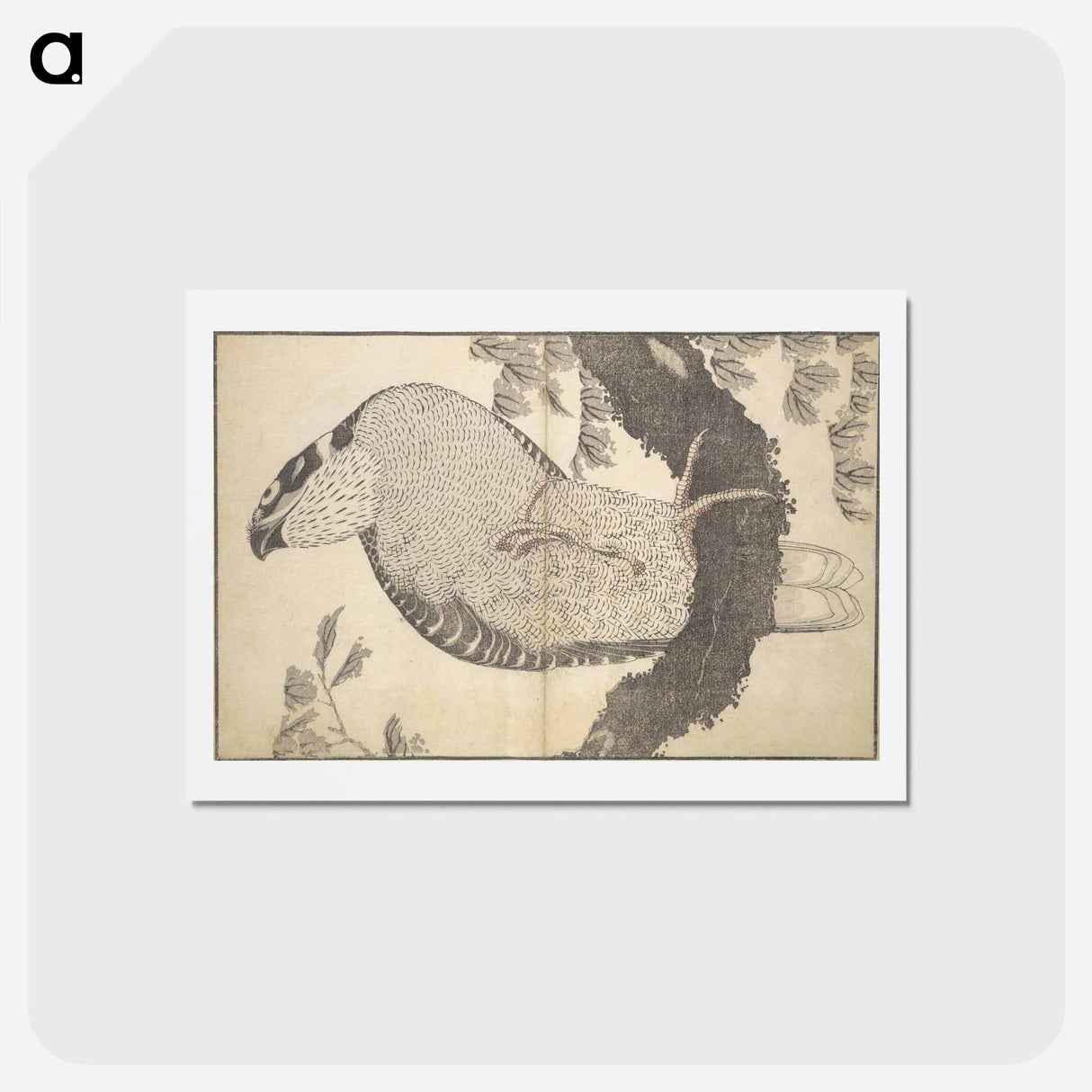 アートポストカード-A Realistic Sketchbook by Hokusai - 葛飾 北斎 Postcard.