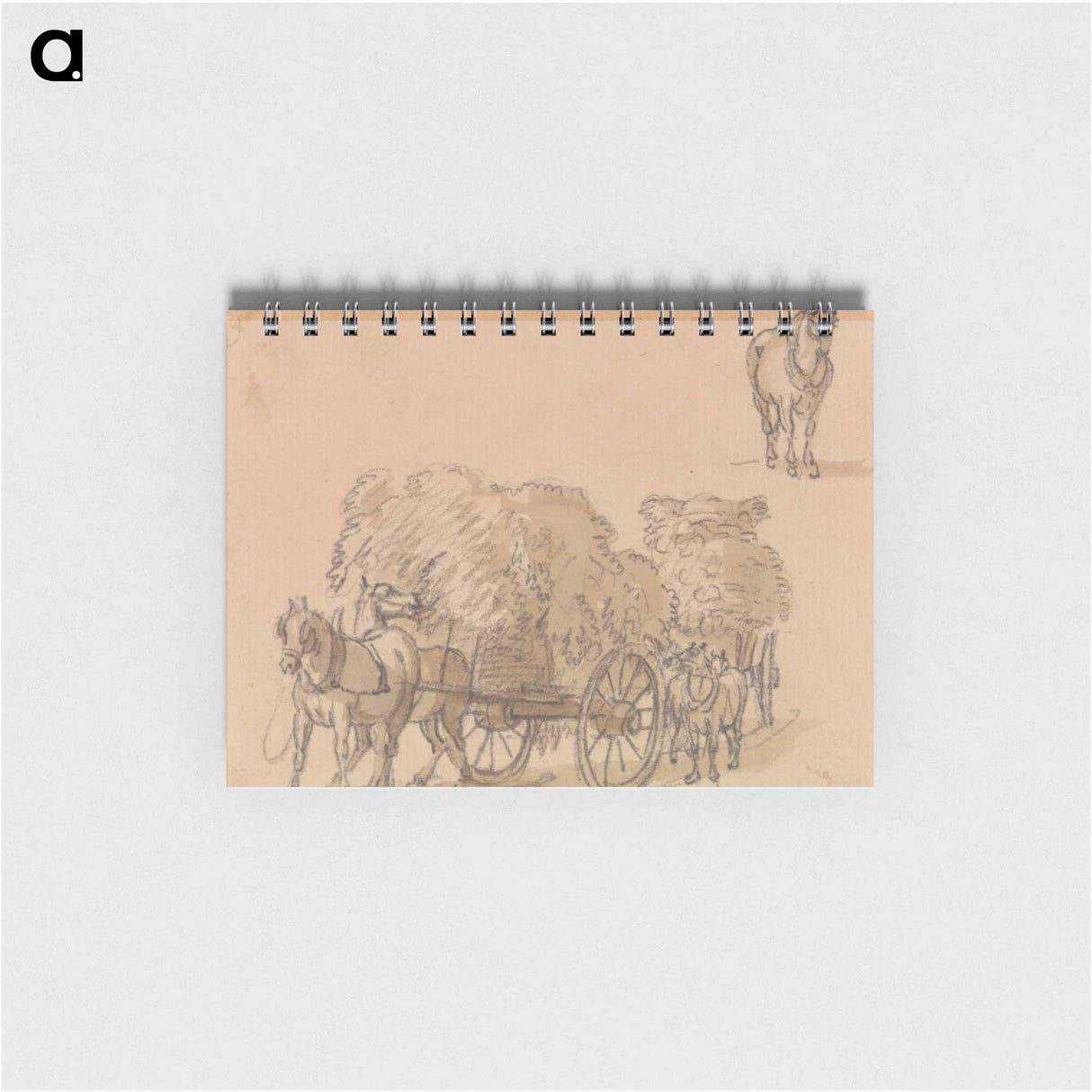 アートメモ帳-Two Laden Hay Carts With Horses
- イェール大学アートギャラリー Memo.