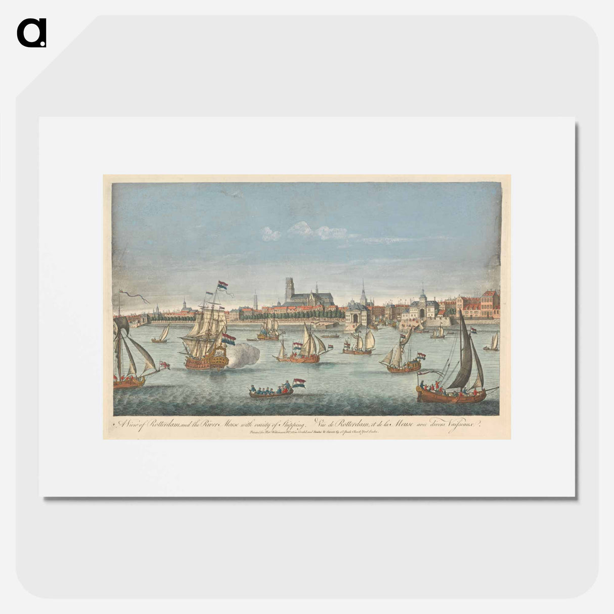 アートポスター-A View of Rotterdam, and the River Maese with Variety of Shipping
- イェール大学アートギャラリー Poster.