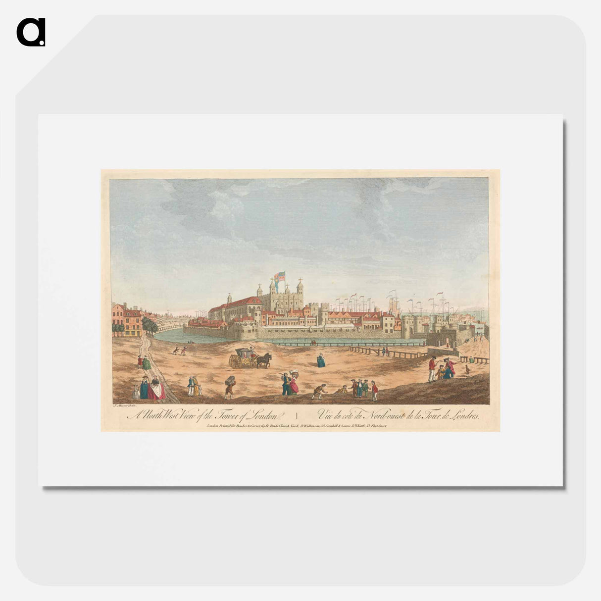 アートポスター-A North West View of the Tower of London
- イェール大学アートギャラリー Poster.
