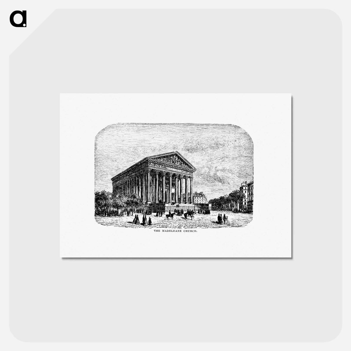 アートポストカード-The Madeleine Church from Underground, or Life Below the Surface
- 大英図書館 Postcard.