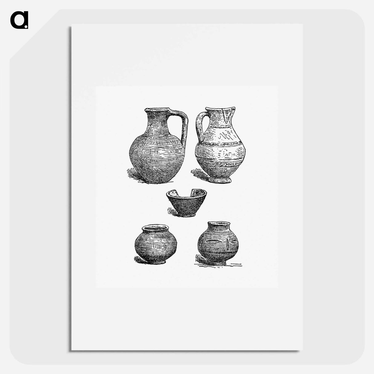 アートポスター-Antique Potteries from Angouleme
- 大英図書館 Poster.