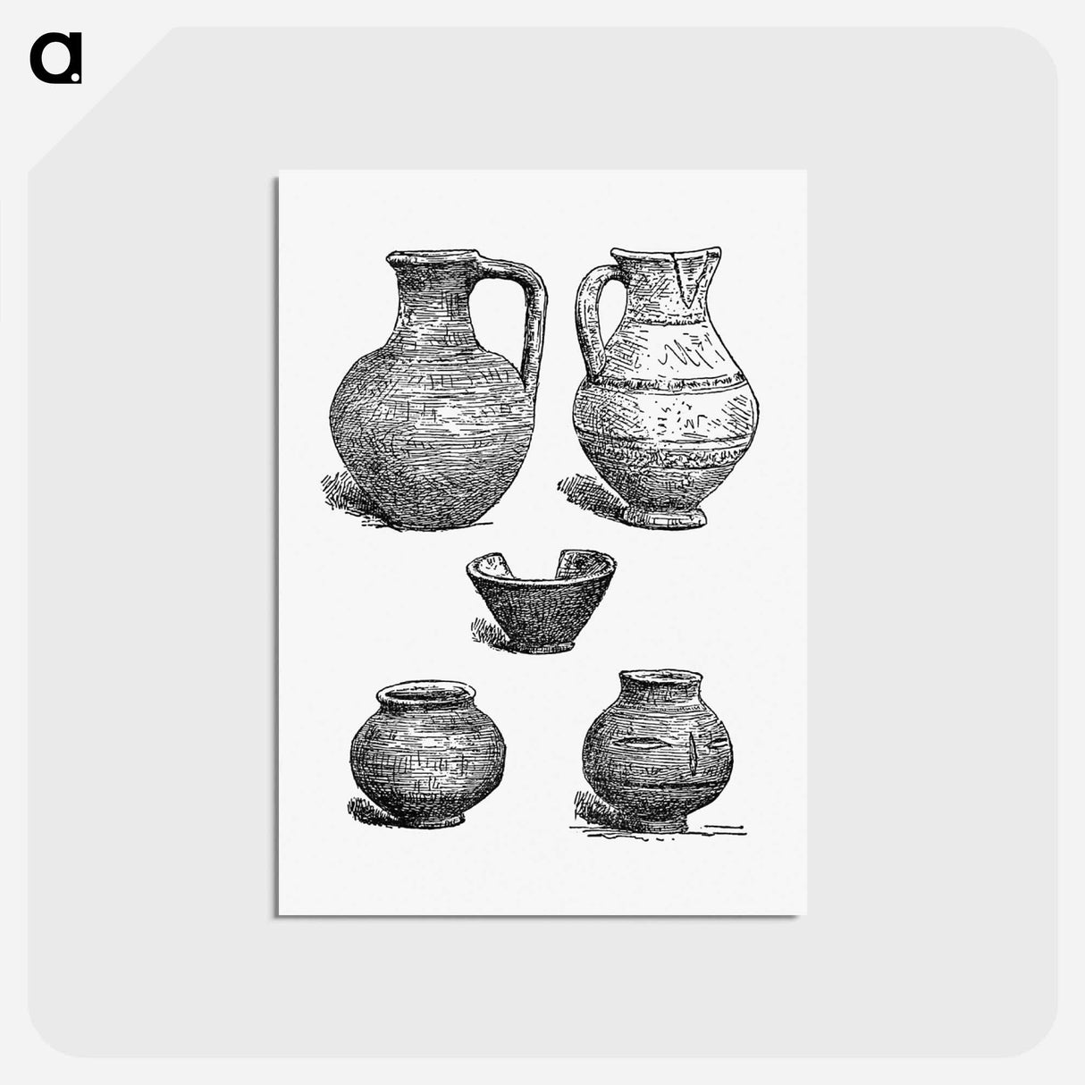 アートポストカード-Antique Potteries from Angouleme
- 大英図書館 Postcard.