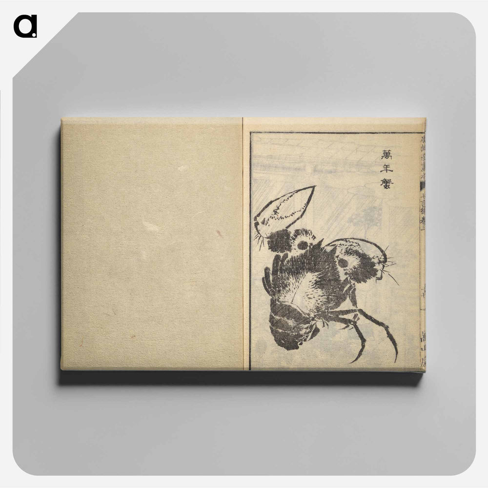 Picture Book of The Tōshisen (Chinese verses by Takai Ranzan), Series Seven - 葛飾 北斎 Canvas.