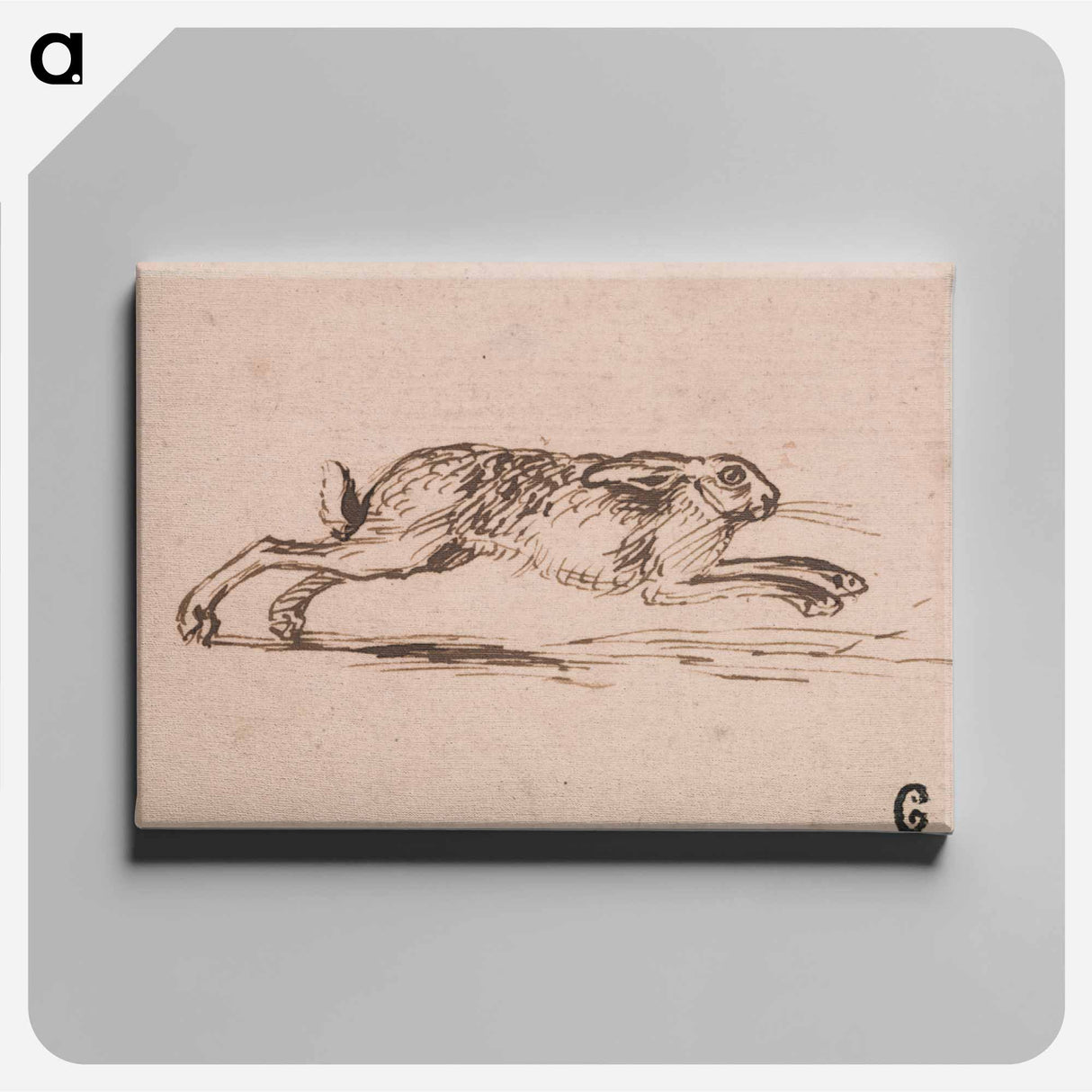 アートパネル-A Hare Running, with Ears Laid Back
- イェール大学アートギャラリー Canvas.