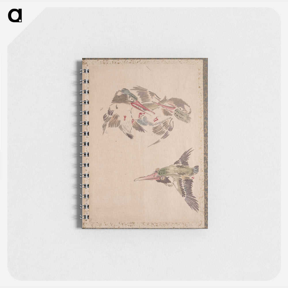 Bird Album of Sketches by Katsushika Hokusai and His Disciples - 葛飾 北斎 Memo.