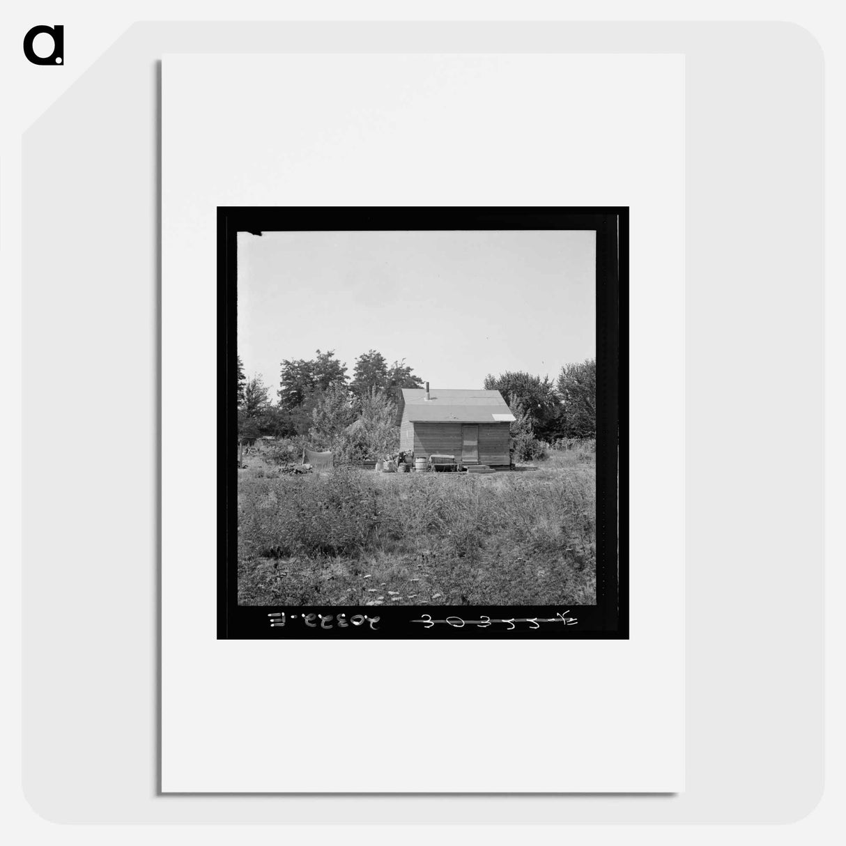 アートポスター-Another home recently self-built in one of several shacktown communities around Yakima - ドロテア ラング Poster.