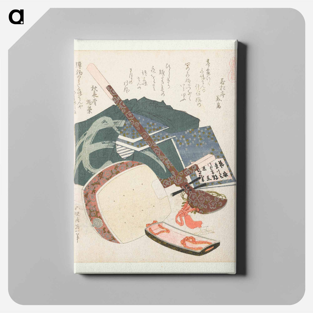 A comparison of Genroku poems and shells - 葛飾 北斎 Canvas.