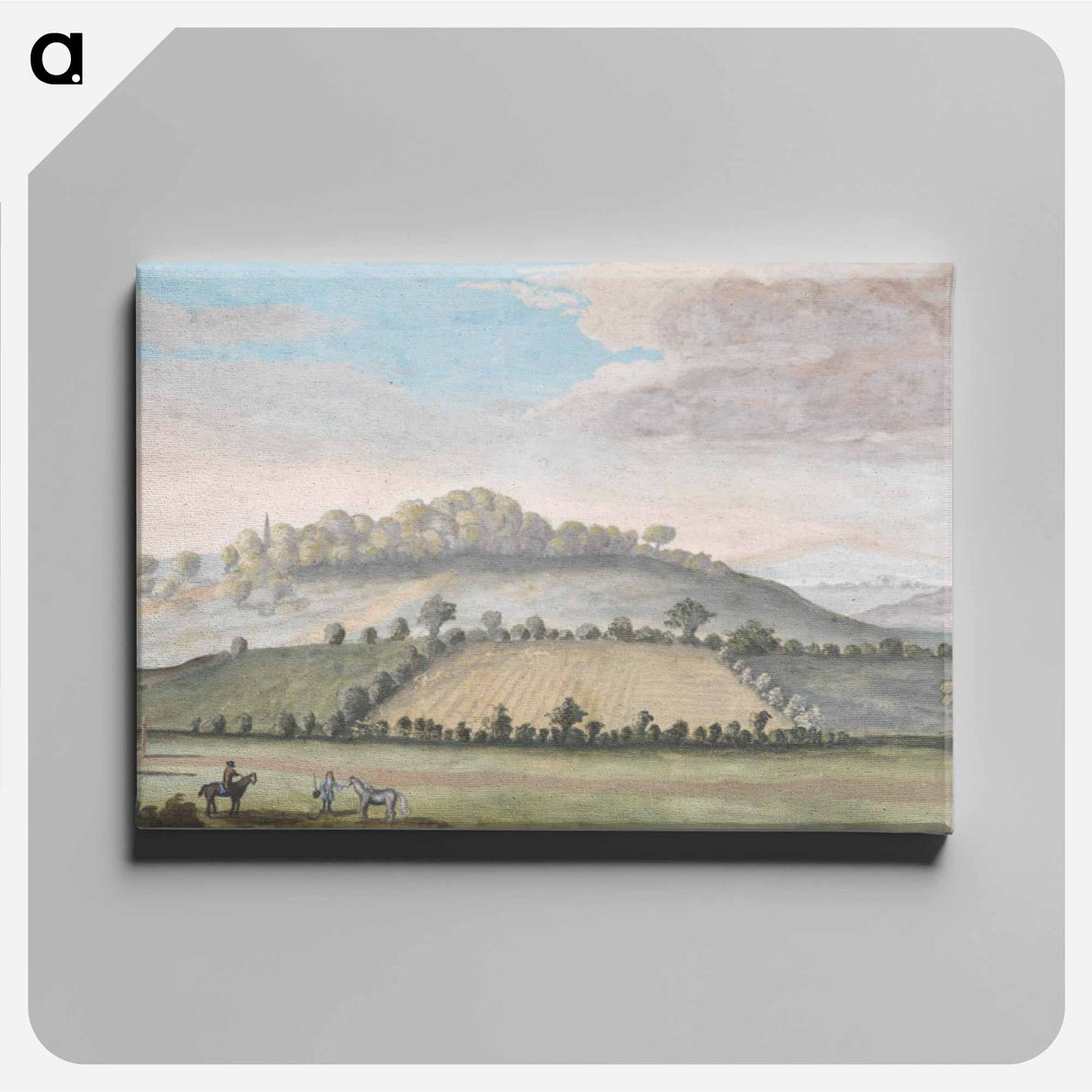 アートパネル-Panoramic View with Two Horsemen by a Jump
- イェール大学アートギャラリー Canvas.