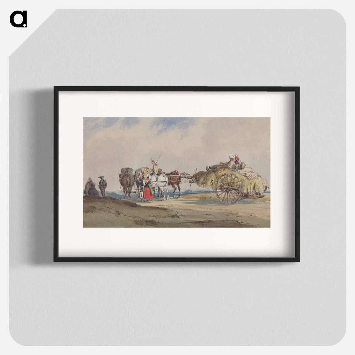 アートポスター-A Hay Wagon Drawn by Four Horses
- イェール大学アートギャラリー Poster.