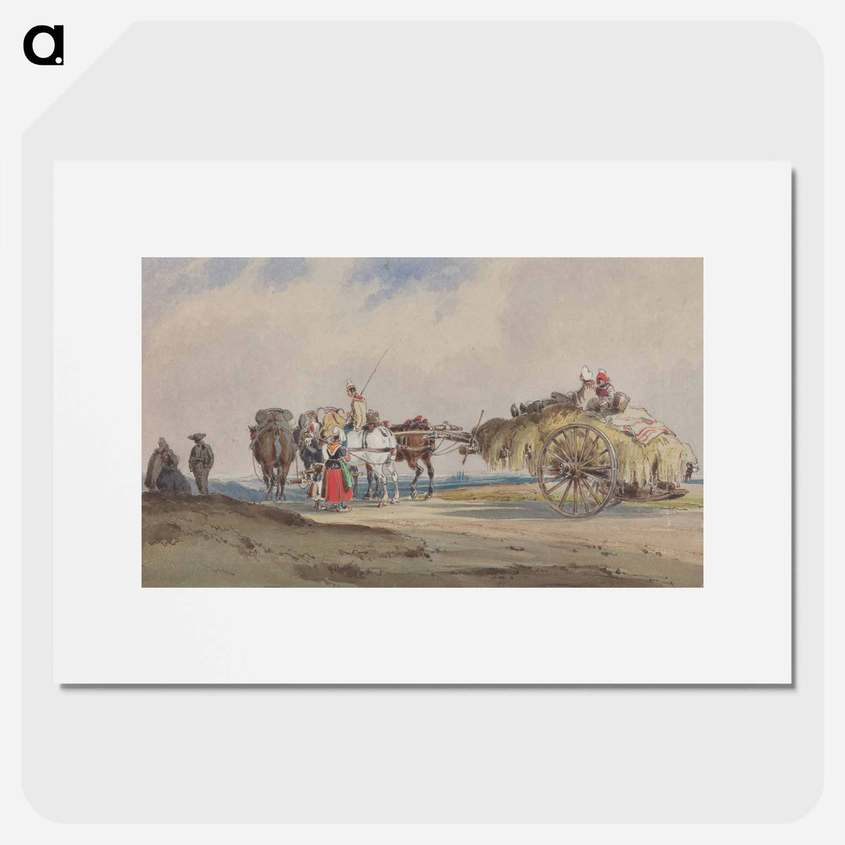 アートポスター-A Hay Wagon Drawn by Four Horses
- イェール大学アートギャラリー Poster.