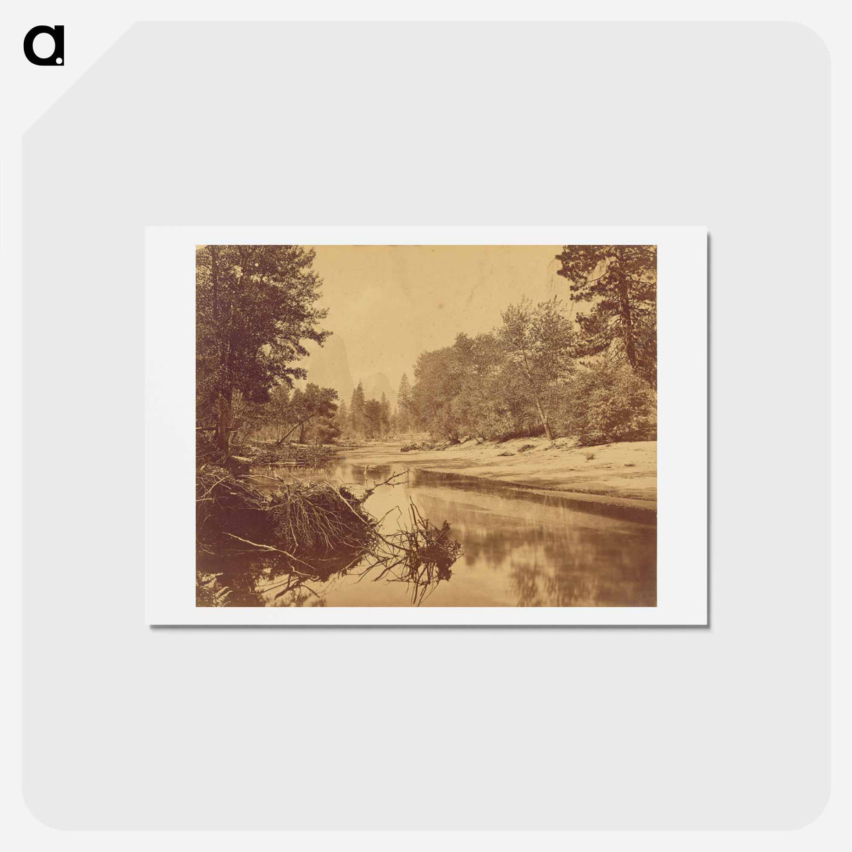 アートポストカード-Sylvan Bar. Valley of the Yosemite
- エドワード マイブリッジ Postcard.